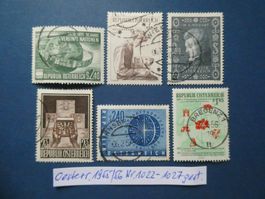 Österreich 1955/56 Nr. 1022-1027 gestempelt