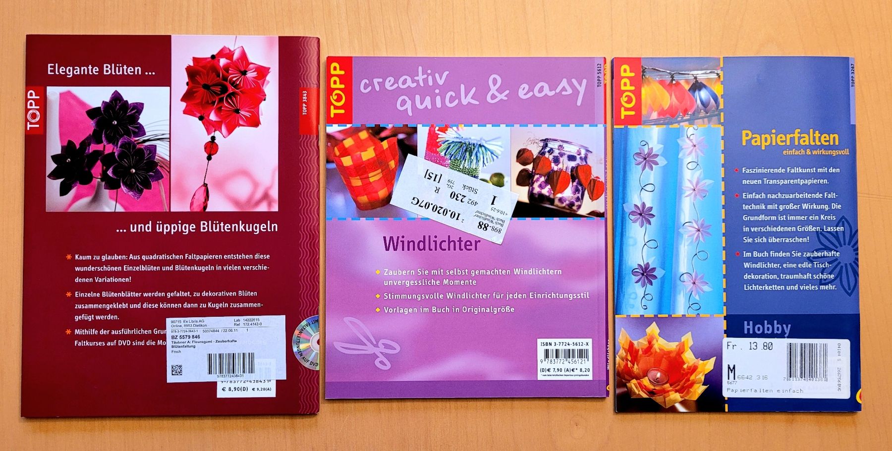 Bücher: Papierfalten Windlichter Fleurogami – Gebraucht aus Madiswil von Laubfleck 1