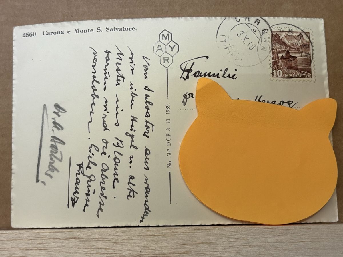 Cartoline postali: AK von Carona e Monte S. Salvatore – Usato da Rümlang venduto da Kartenpost1 1