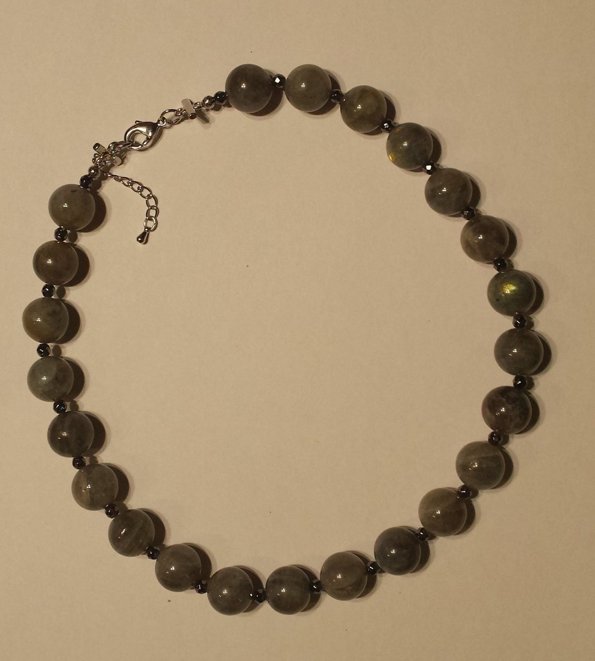 Catenine: NEU: Edel Labradorit Kette Collier Edelstein Schmuck – Nuovo (secondo la descrizione) da Matten b. Interl venduto da EdelsteineInterlaken 4