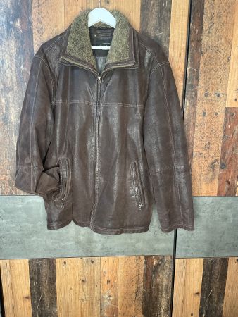 Giacca in pelle JCC Collection, taglia XL  doppi- Invernale!
