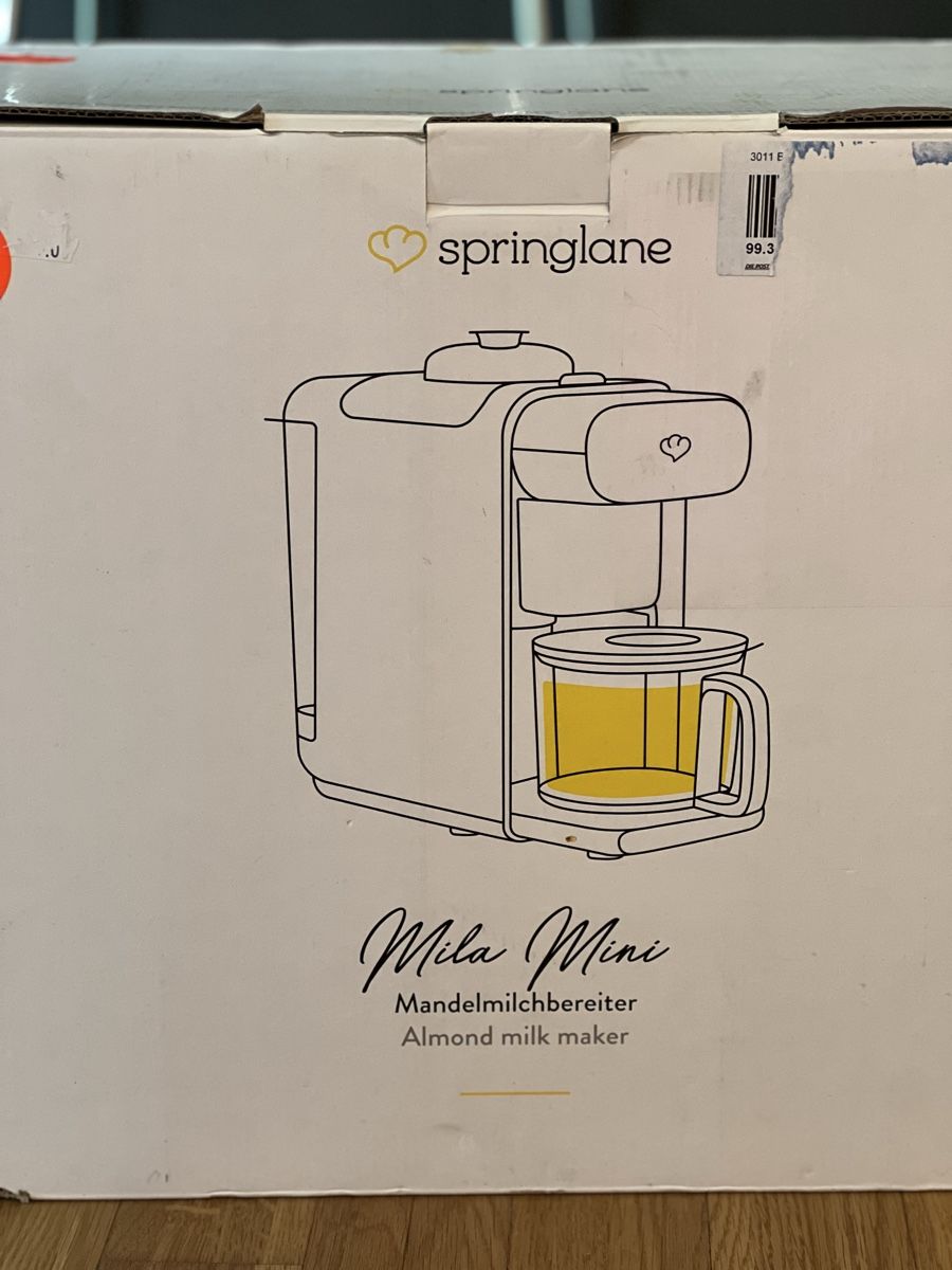 Elettrodomestici da cucina: Springlane Mandelmilchbereiter - Neuwertig! – Nuovo e nell'imballaggio originale da Luzern venduto da closettheory 5