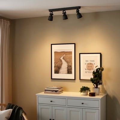 Ikea Lustres & lampes de plafonds: HEKTAR Deckenschiene 3 Spots, dunkelgrau – Neuf avec emballage d'origine à Schwändi b. Schwanden par Akuritas907 1