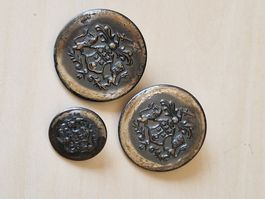 Boutons vintage armoiries