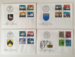 PRO PATRIA 1977 / 1978 / 1979 / 1980 FDC