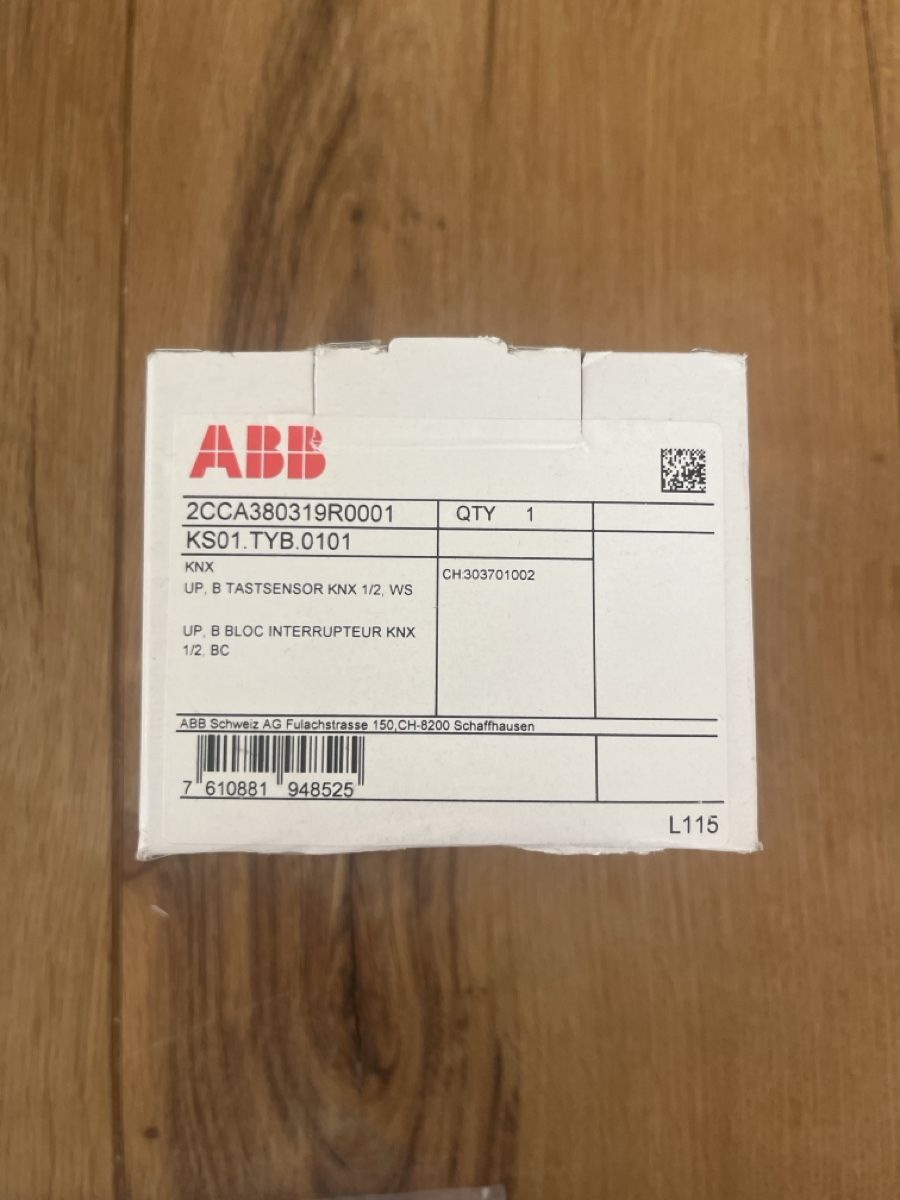 ABB Schalter: ABB SIDUS KNX Tastsensor 1/2 KS01.TYB.0101 Weiss – Gebraucht aus Zürich von ila_nbb6