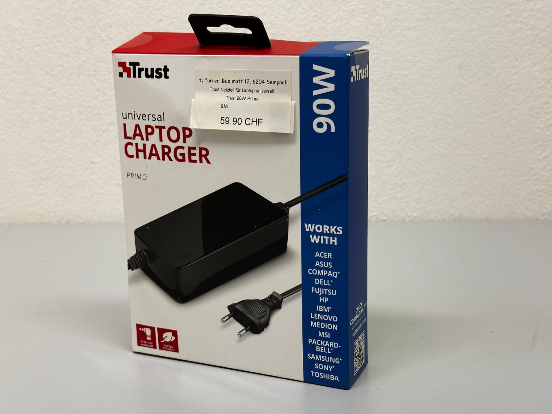 Caricabatterie: Trust Universales 90W Laptopnetzteil – Nuovo (secondo la descrizione) da Hochdorf venduto da av-electronics