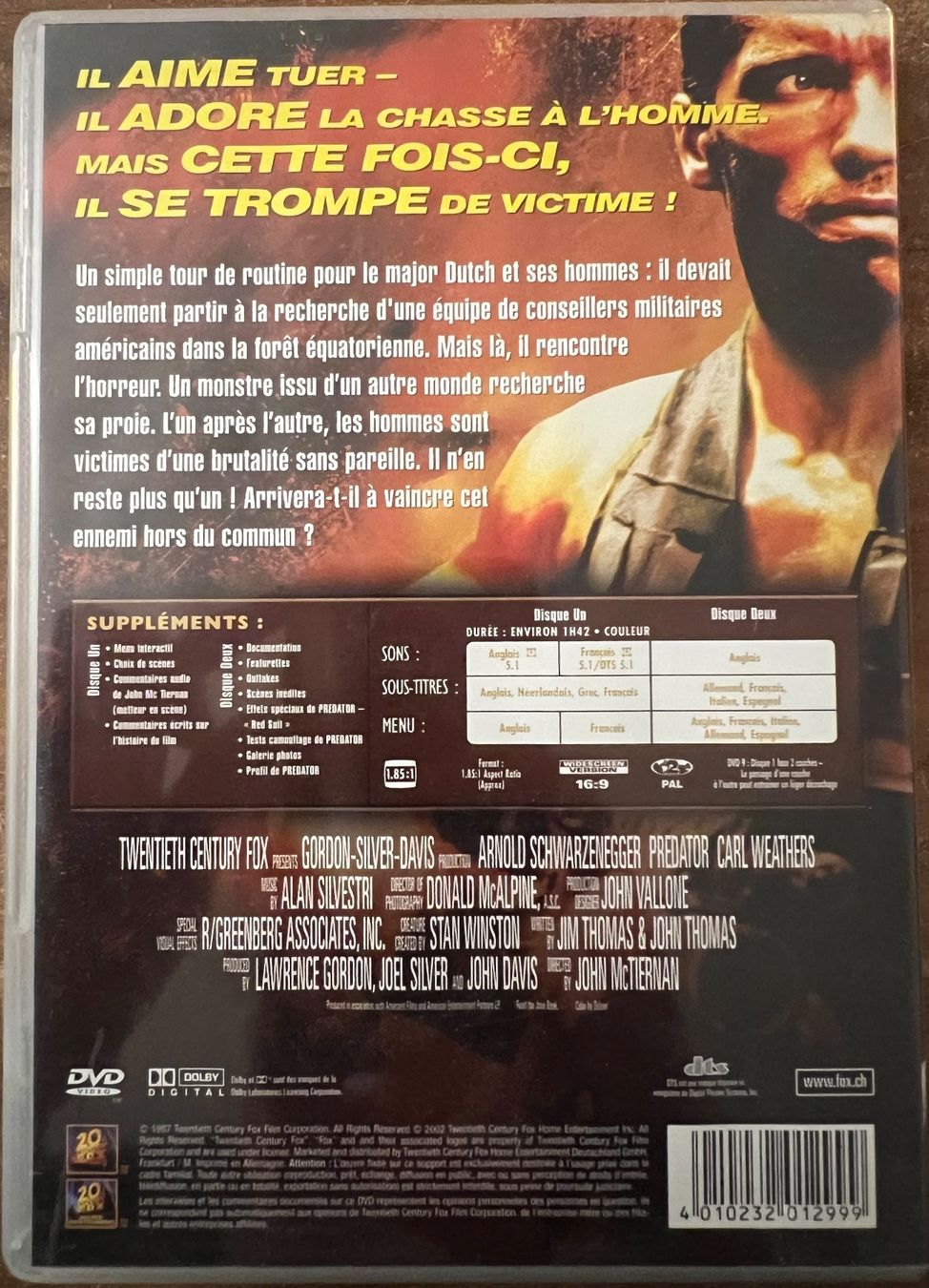 Tutti i DVDs: Predator – Usato da Petit-Lancy venduto da Hastala42 1