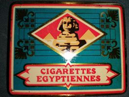 Antike Blechdose für 20 Zigaretten Cigarettes Egyptienne