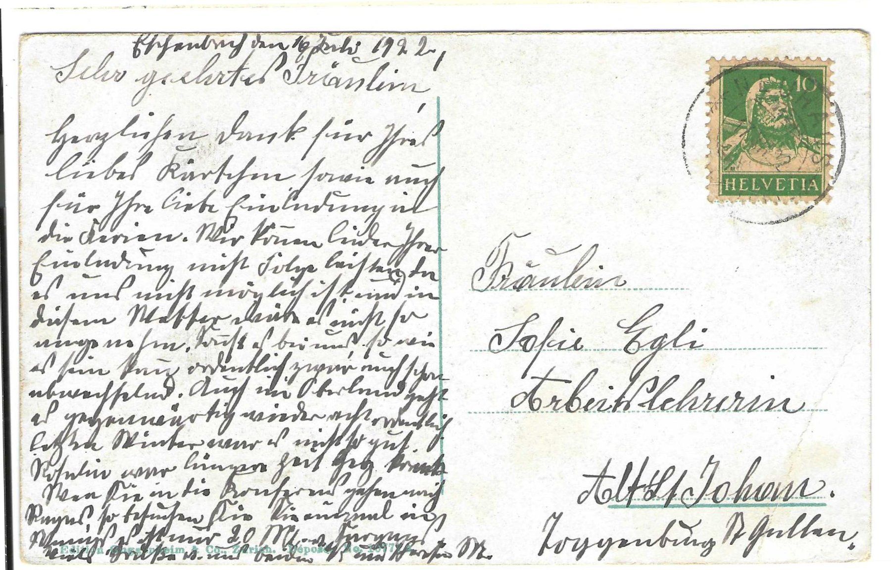 Cartes postales: Eschenbach – D'occasion à Wildhaus par Brunphil 1