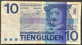 Alte 10 Gulden Banknote von 1968 - Top Sammlerstück!
