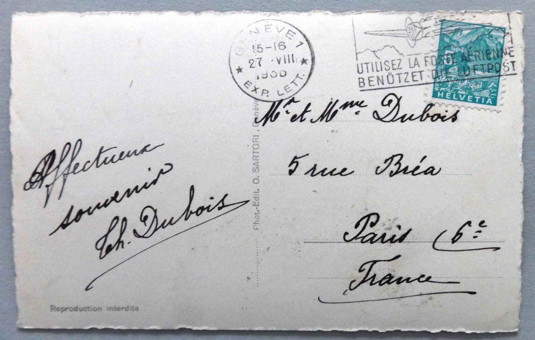 Cartoline postali: Genève - Hôtel de Ville – Usato da Fétigny venduto da Billy2miny 1