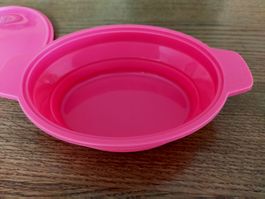 Gaspard et Lisa Schüssel mit Deckel, Pink, Neuwertig Silikon