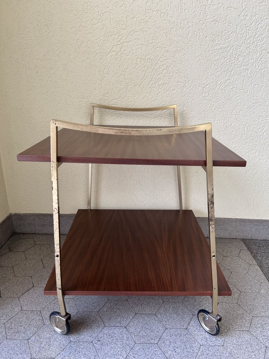 Tavoli: Servierwagen mit Rollen Holz Mid Century  – Usato da Zürich venduto da ann_9fv5 4