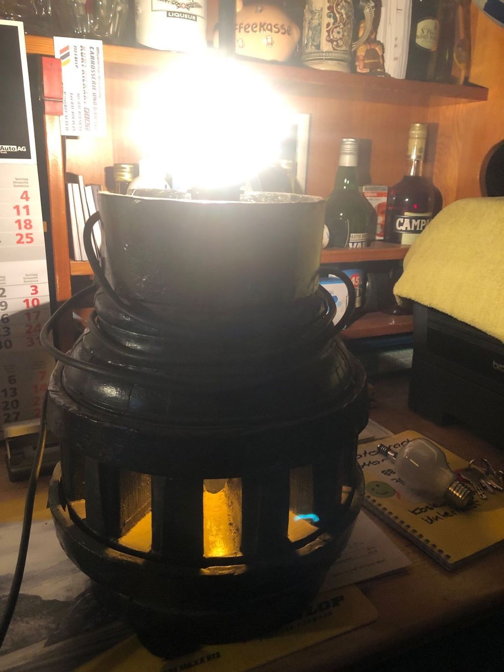 Lampen: Radnabe Lampe.Antik gross ohne schirm – Gebraucht aus Belp von Kbasic 3