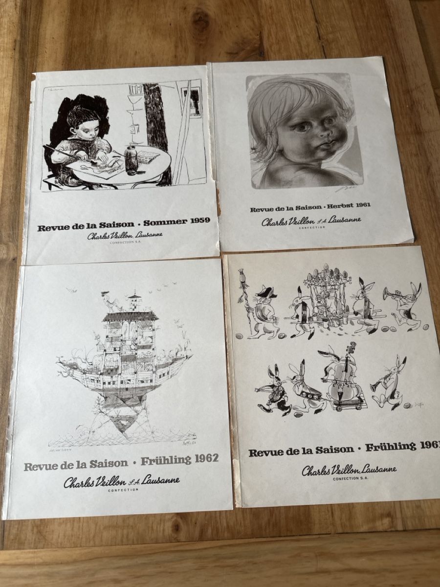 Riviste & Magazine: Umschlagblätter Veillon Katalog, 1959-62 – Usato da Frauenfeld venduto da aluma14