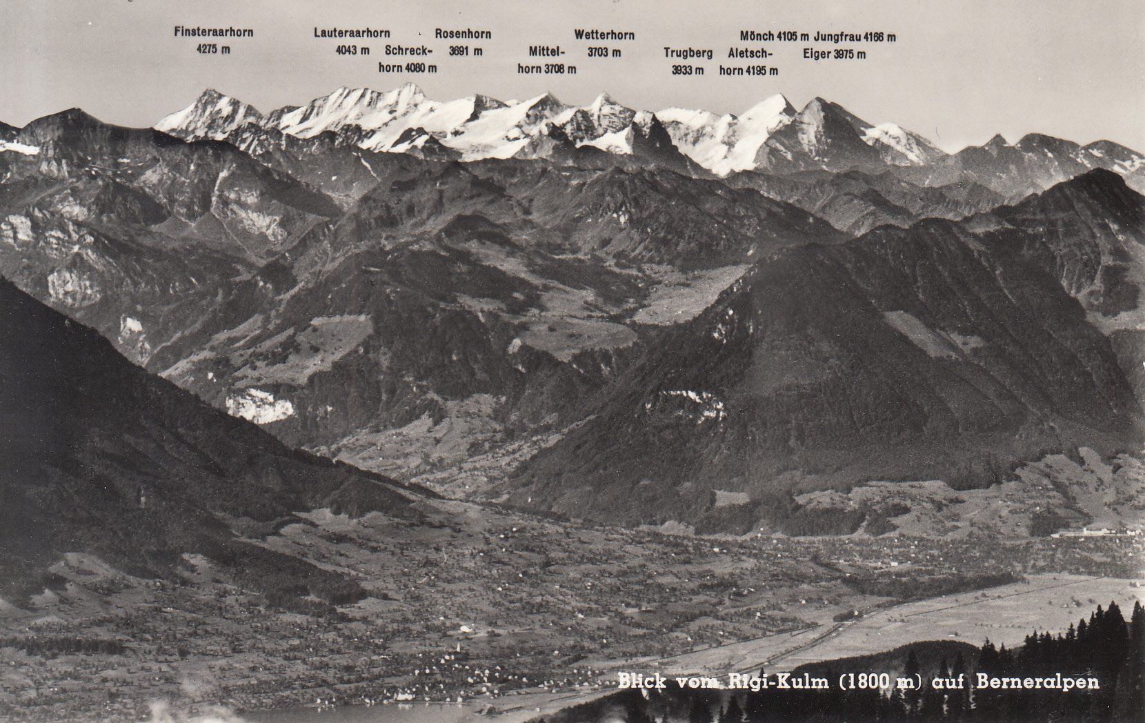 Ansichtskarten: Rigi Aussicht ca. 1950 – Gebraucht aus Bürglen TG von StampGraf