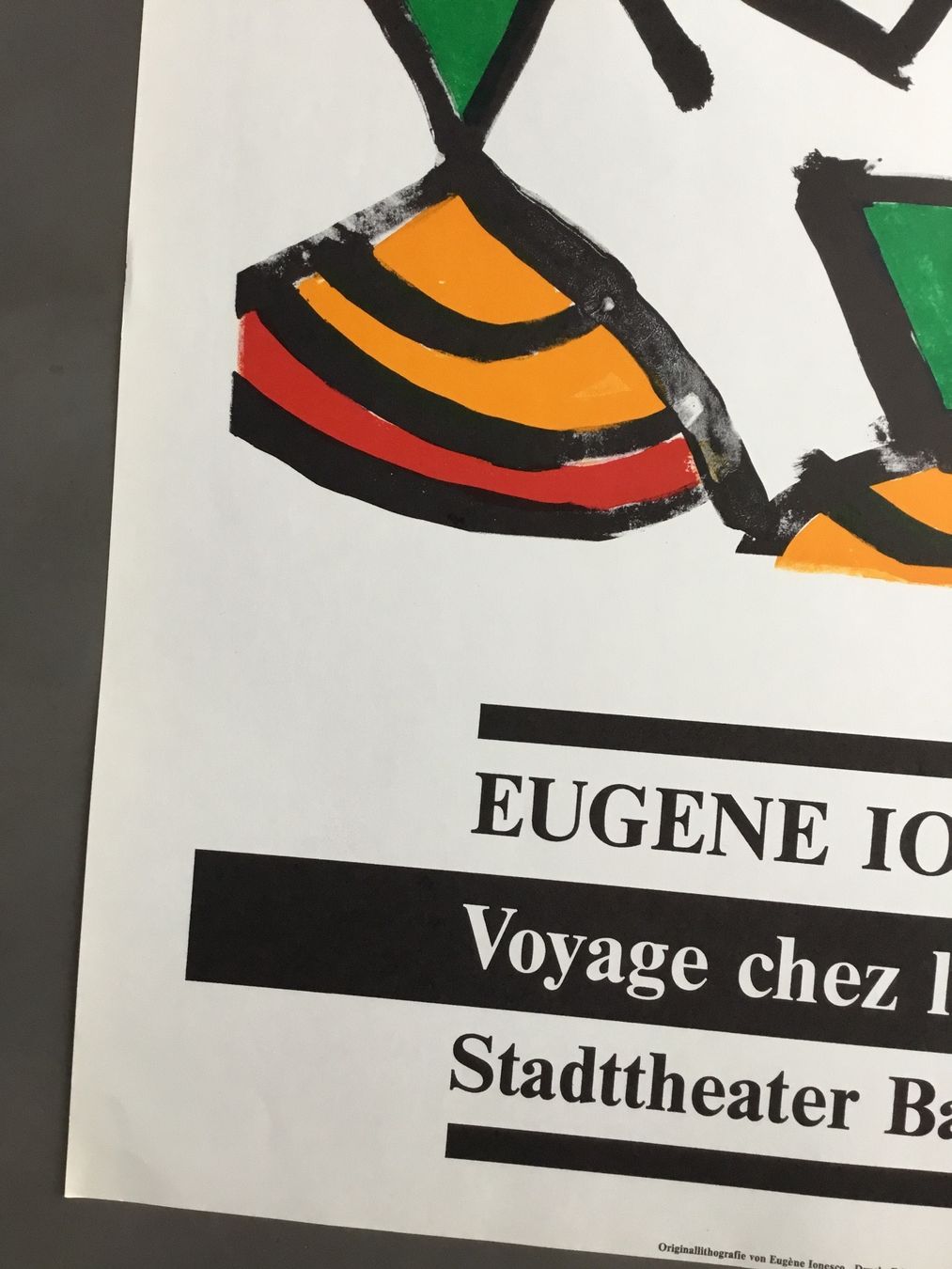 Grafica & Litografie: Ionesco Eugène Original-Lithografie, Stadttheater Basel 1982 – Usato da Eggersriet venduto da Wiese61 2
