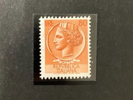 Italien 1953, Mi 891, **, 80 L, orangebraun, KP 120.--