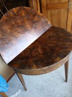 TABLE DEMI-LUNE BIEDERMEIRE RONDE 100 CM.