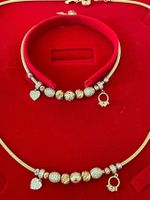 Goldset Halskette - Armband Gold