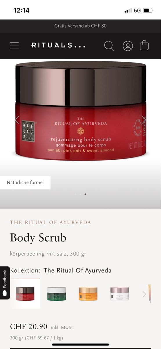 Rituals Altro per la cura del corpo: Rituals Body Scrub – Nuovo e nell'imballaggio originale da Rüti ZH venduto da kar_xx9l 1