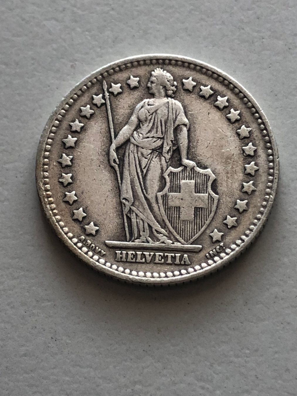 Alle Münzen: 1 Fr. 1936 – Gebraucht aus Schötz von Odpa 1