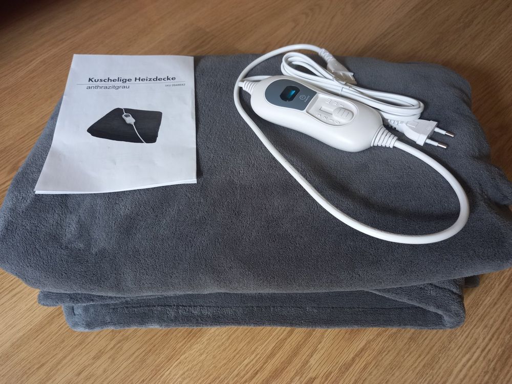 VoltShine Heizdecke 160x120cm - 120W Waschbare Wärmedecke Für Entspannung Zu Hause