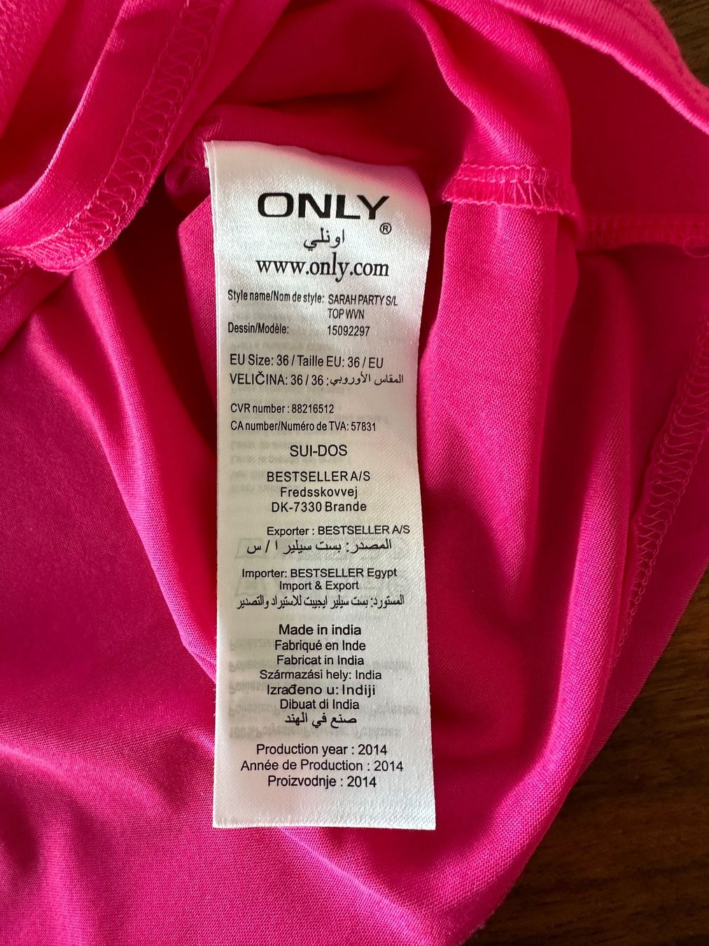 Only Camicette: ONLY Sommer Bluse, pink, Gr. 36 - neuwertig – Nuovo (secondo la descrizione) da Brüttisellen venduto da Molemo 3