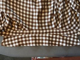 Bluse Karo braun Grösse 36/38 kurz 