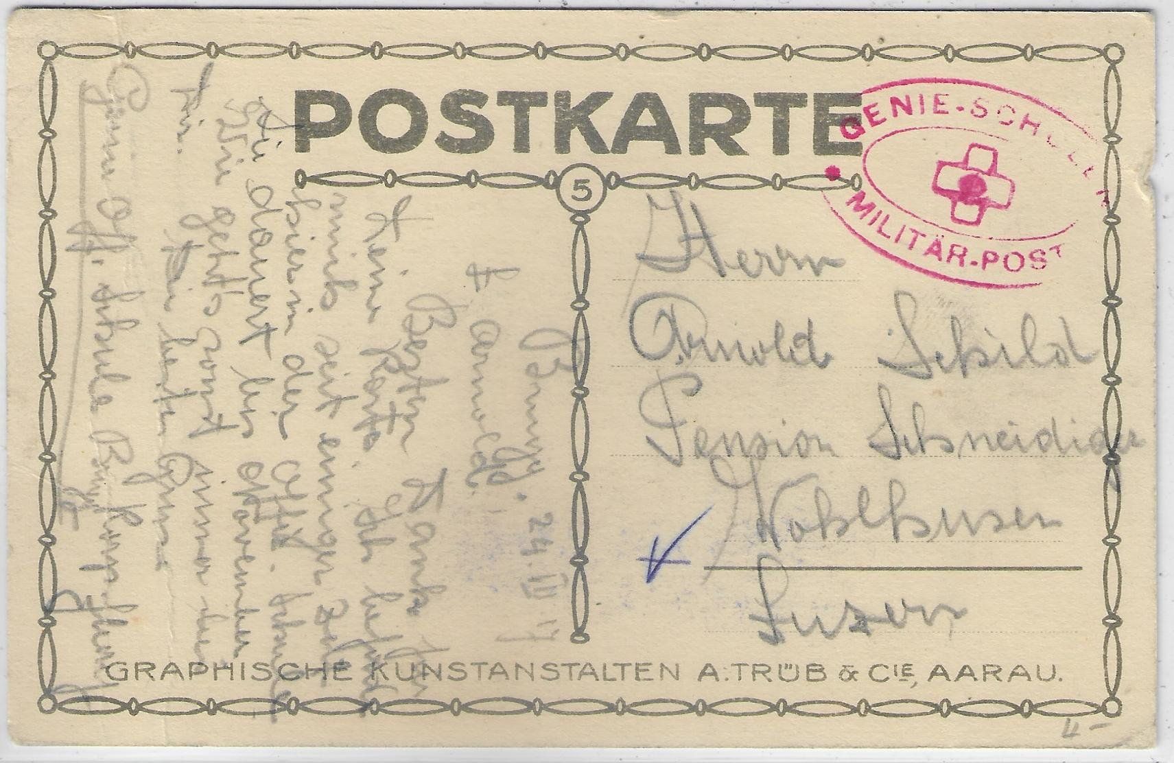 Cartoline postali: Alt-Brugg - Hauptgasse - Litho Ernst – Difettoso da Ettingen venduto da Kartenplanet 1