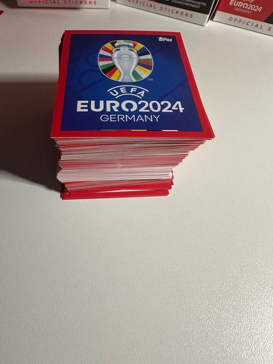 Topps Euro 2024 Bilder 300 Stück keine doppelte keine Liste Acheter