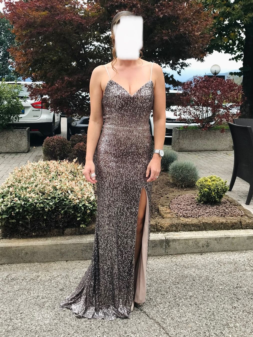 Vestiti: Unique Festkleid Abendkleid mit Pailletten – Usato da Bassersdorf venduto da m.vontobel 5