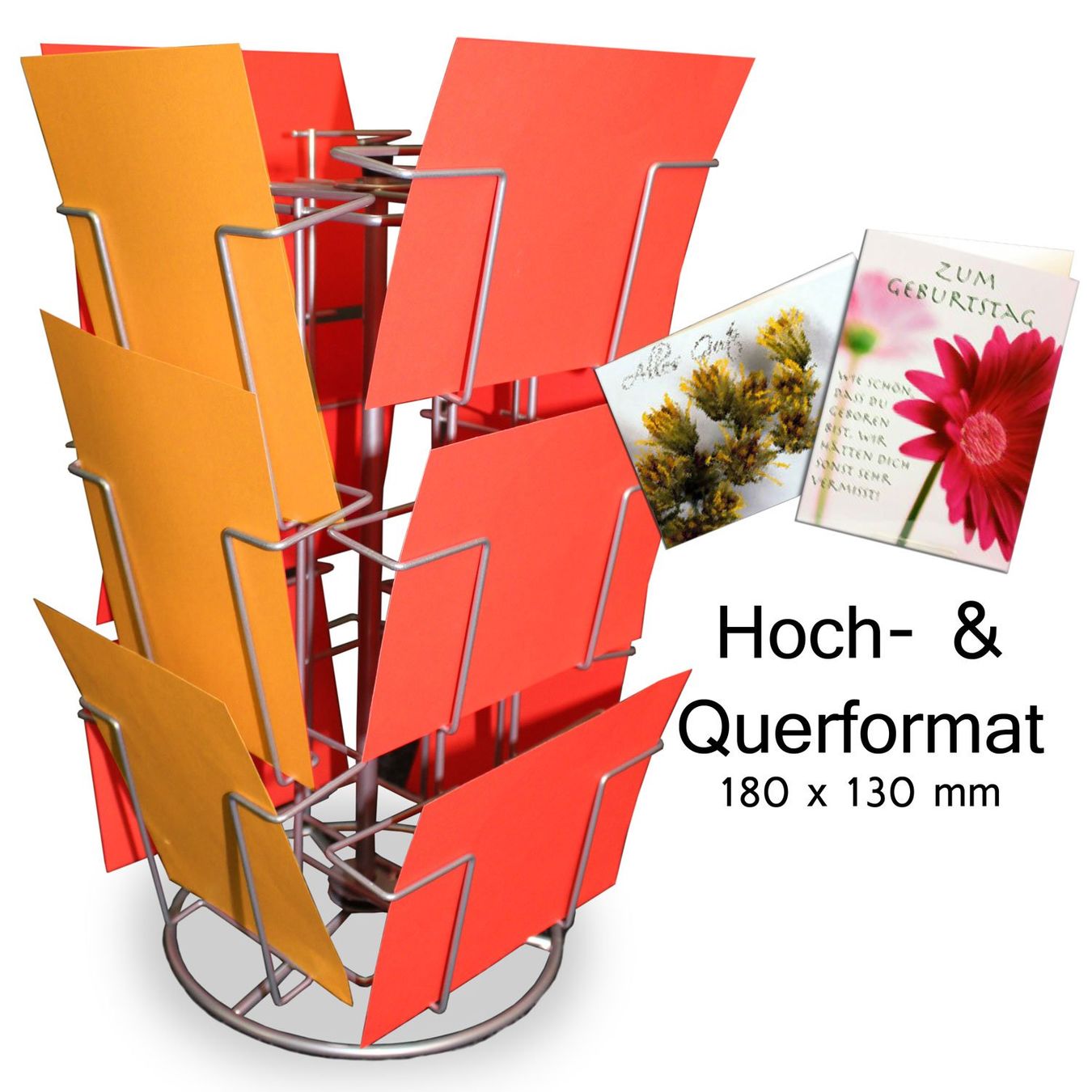 Ladenausstattungen & Messebau: Kartenständer mit 12 Fächern 130x180mm Gemischt – Neu und originalverpackt aus Baar von GERSO 2