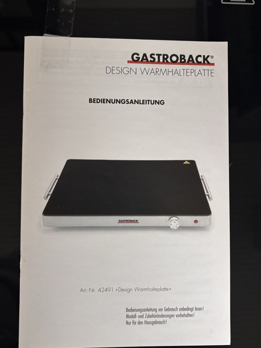 Gastroback Küchengeräte: Gastroback Design Warmhalteplatte – Gebraucht aus Wila von _mine18 2