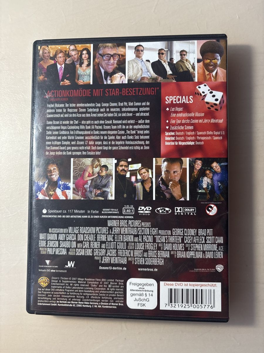 Tutti i DVDs: Ocean 13 ( 0405) – Usato da Ruswil venduto da Slivio_ 1