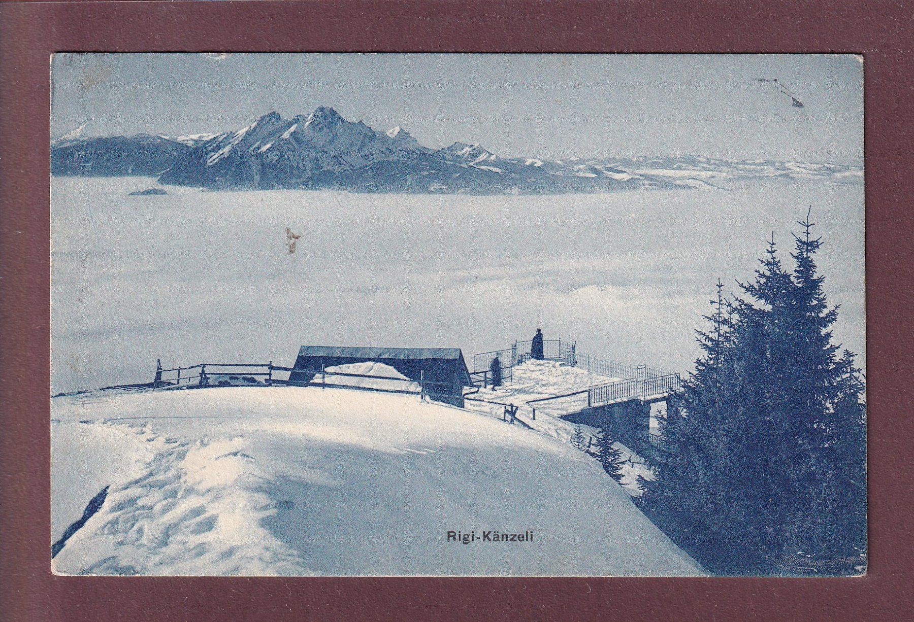 Ansichtskarten: RIGI-KÄNZELI unter Schnee - 1911 – Gebraucht aus Pully von nicecards