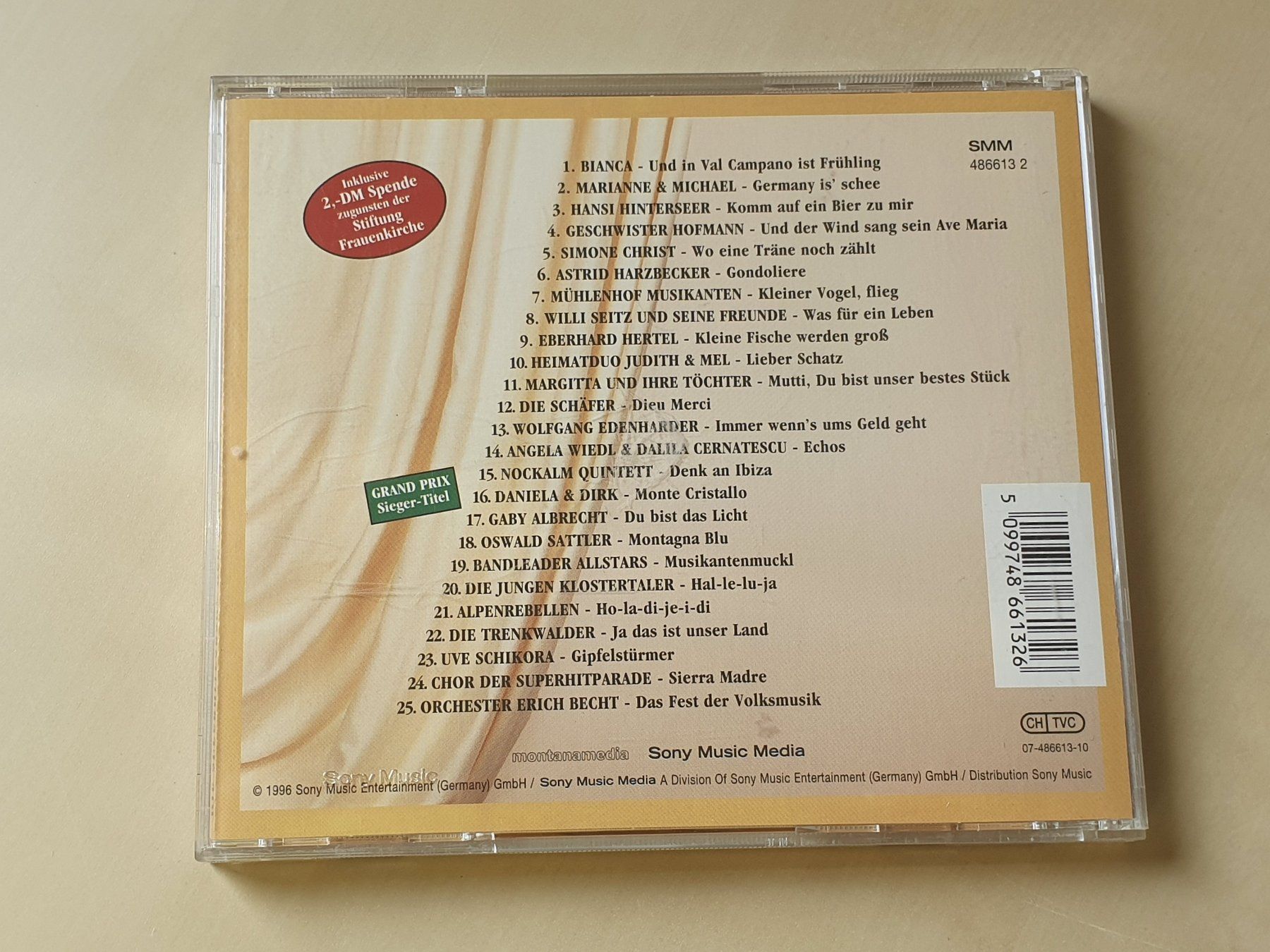 CD: Die Super Hitparade der Volksmusik 1996 – Usato da Stansstad venduto da collectorsshop 1