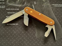 Victorinox Electrician, W3rktrieb Kupfer-Schalen