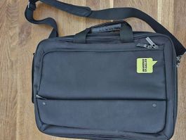 Laptoptasche schwarz Akademie St.Gallen mit Schultergurt