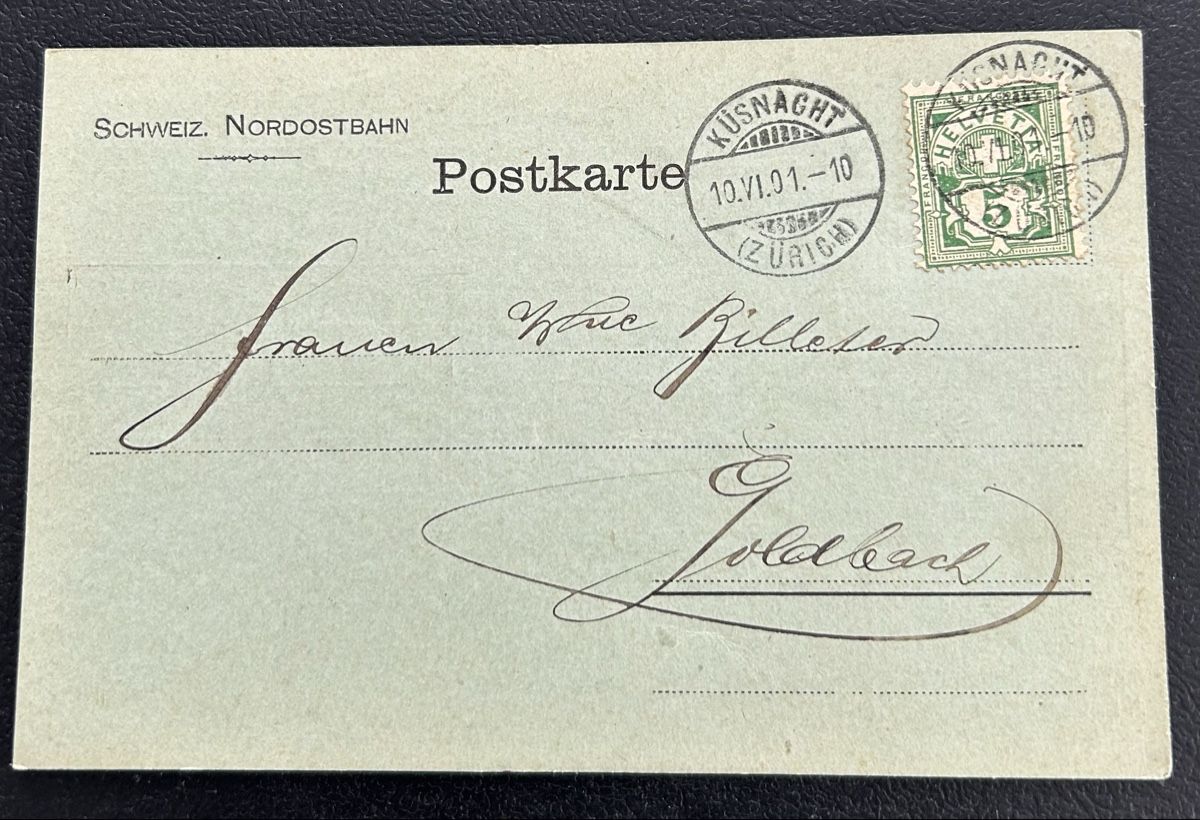 Alle Briefmarken: Avis Karte Küsnacht  – Gebraucht aus Horw von Tellbub