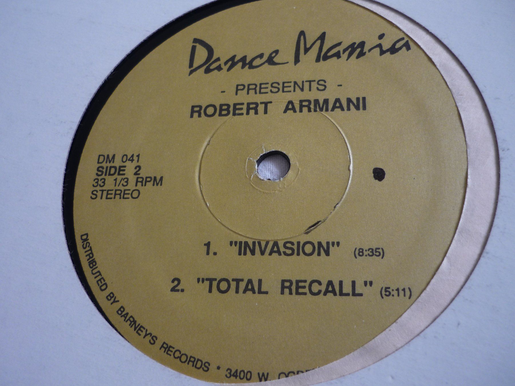 Dischi in vinile: Rare Techno Vinyl - Robert Armani - ambulance - dance mania – Usato da Beringen venduto da Flatretriever 2