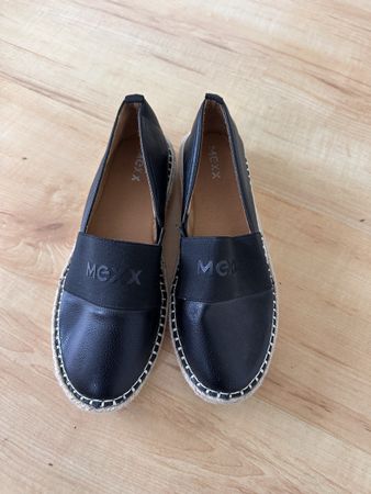 Schwarze Mexx Espadrilles Schuhe, Gr. 38, Sommer-Look!