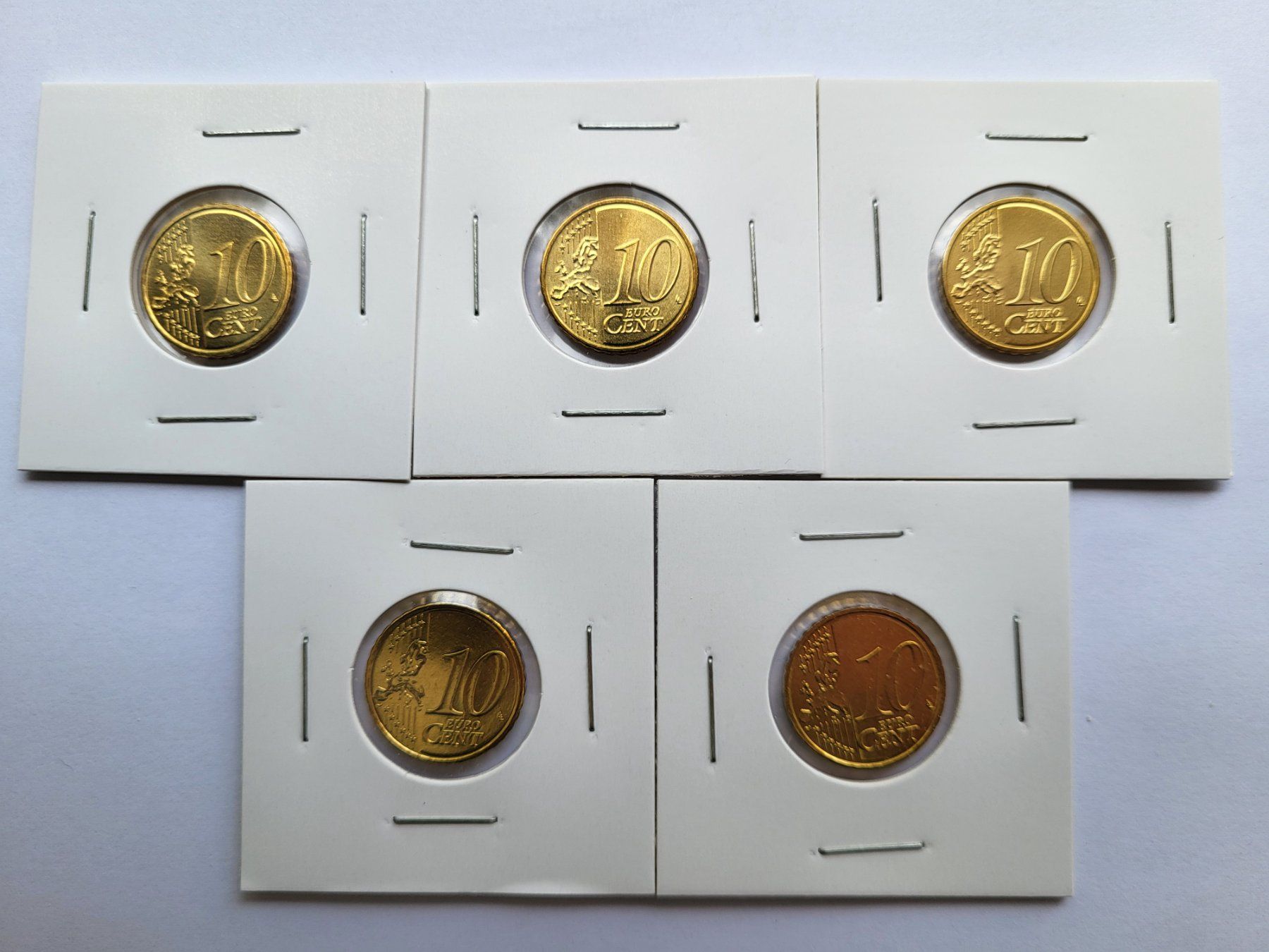 Tutti le monete: 10 Cent 2007 Stgl A-D-F-G-J – Nuovo (secondo la descrizione) da Pravidondaz venduto da LVtik 1