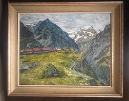 Sonderauktion Öl a. Platte – Baumgartenalp GL – Johann Meli