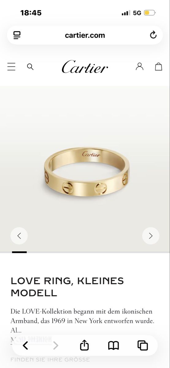 Cartier Anelli: Cartier Love Ring Gr. 53 – Usato da Luzern venduto da ariazalea
