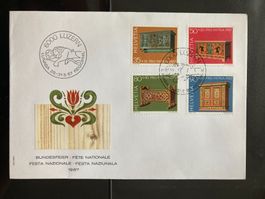 Schweiz 1987 Sonderstempel Luzern LUNABA Satz PP Regiophil
