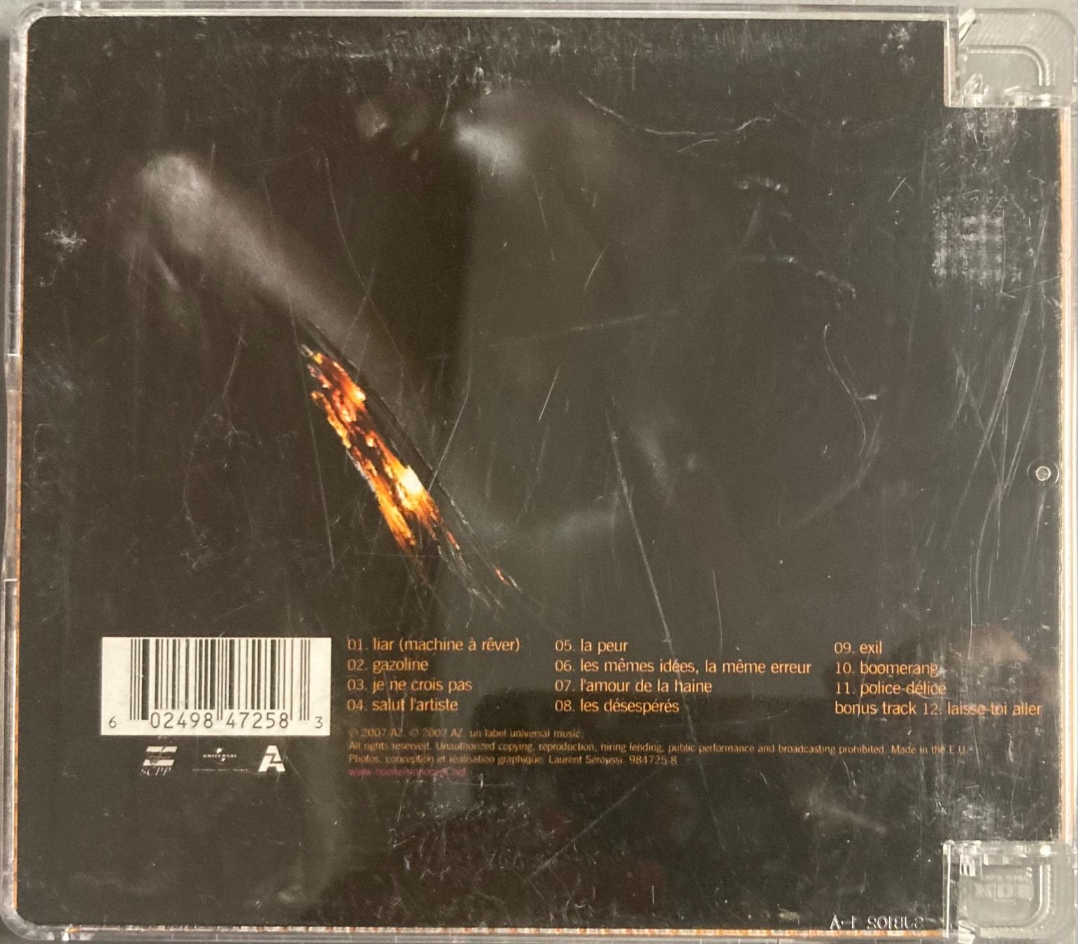 CDs: NO ONE IS INNOCENT - GAZOLINE – D'occasion à Poliez-Pittet par Newtown-Records 1