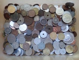 Lot Münzen aus aller Welt 3,5 Kilo