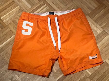 Herren Badehose von Superdry – Orange – Gr. XL